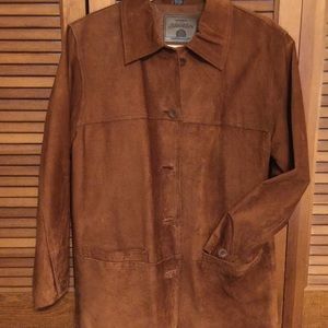 Suede leather jacket